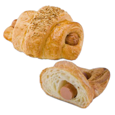 Frankfurter worsten croissant